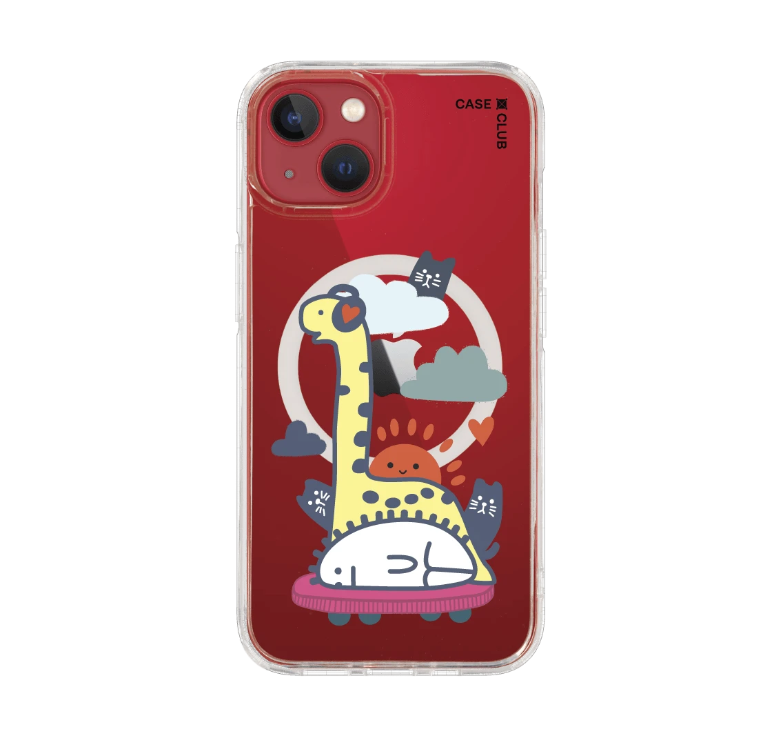 brachiosaurus on headphone